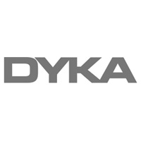 Dyka logo in zwartwit