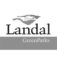 landal greenparks logo in zwartwit