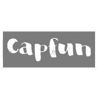 Capfun logo in zwartwit