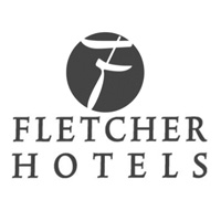 zwartwit logo van Fletcher Hotels